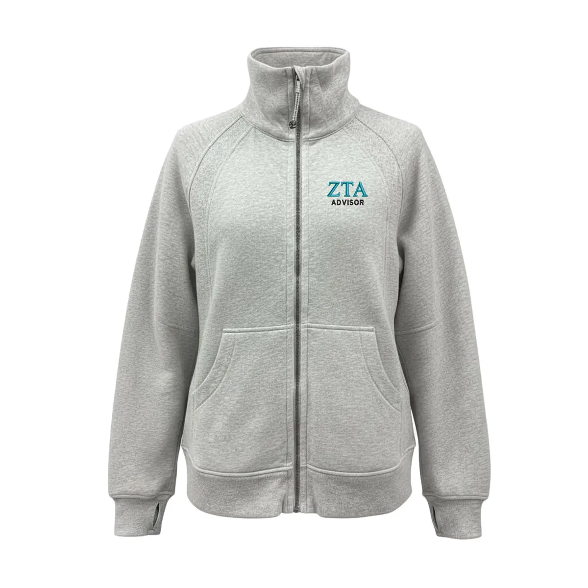 Zeta Tau Alpha Advisor Lululemon Long Scuba Oversized Funnel - Full-Zip 1