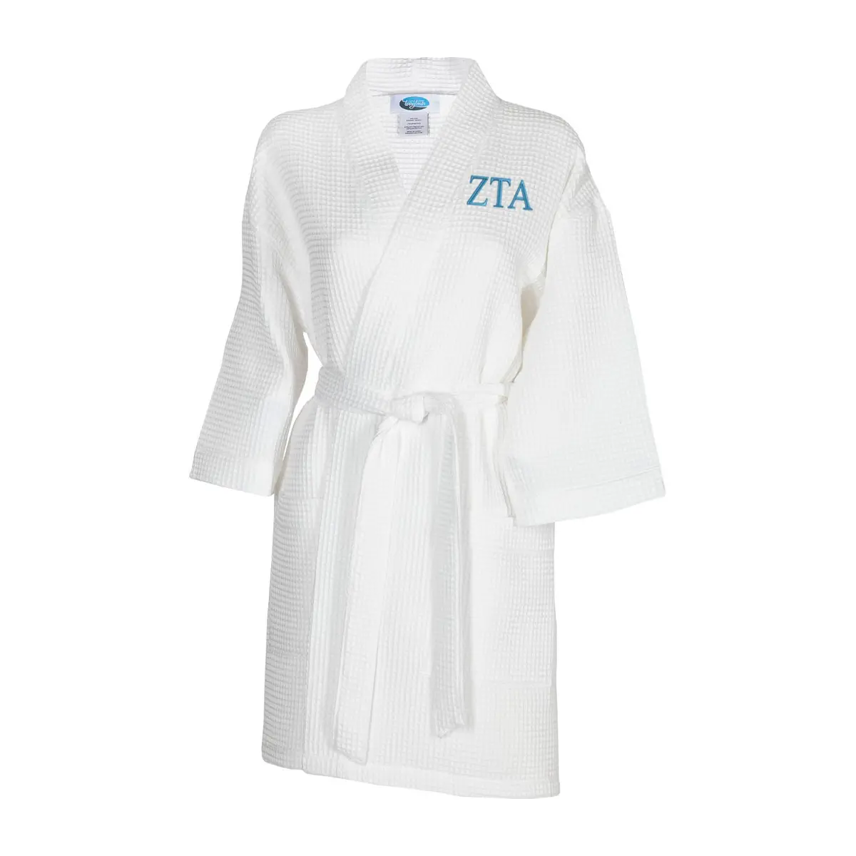 Zeta Tau Alpha Waffle Weave Kimono Bathrobe 1