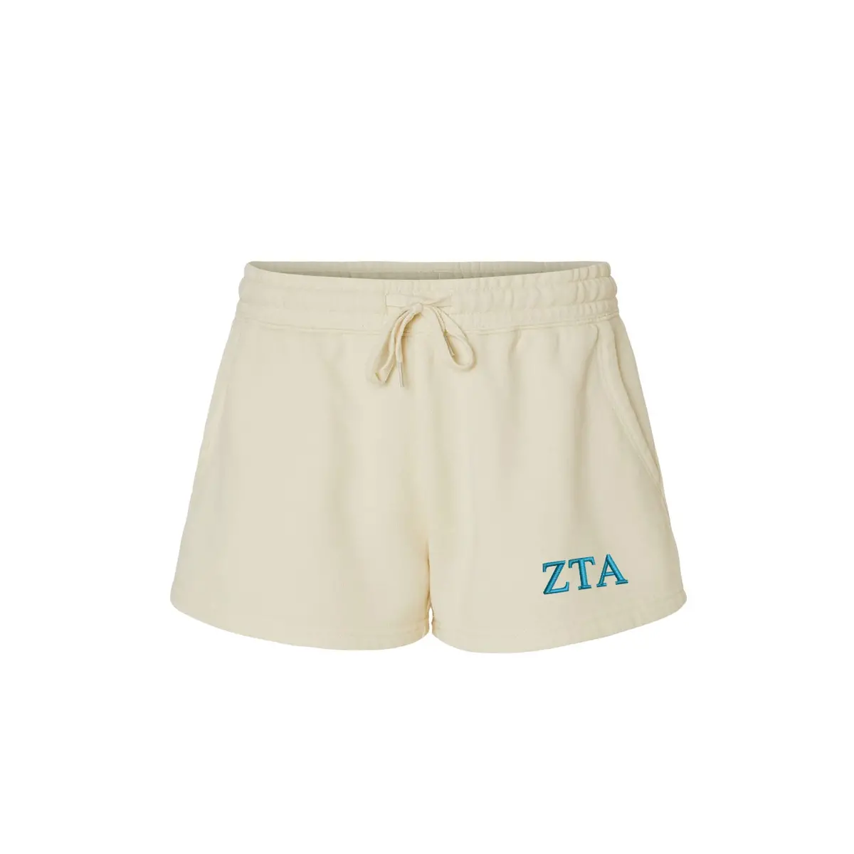 Zeta Tau Alpha Beach Washed Fleece Shorts 1
