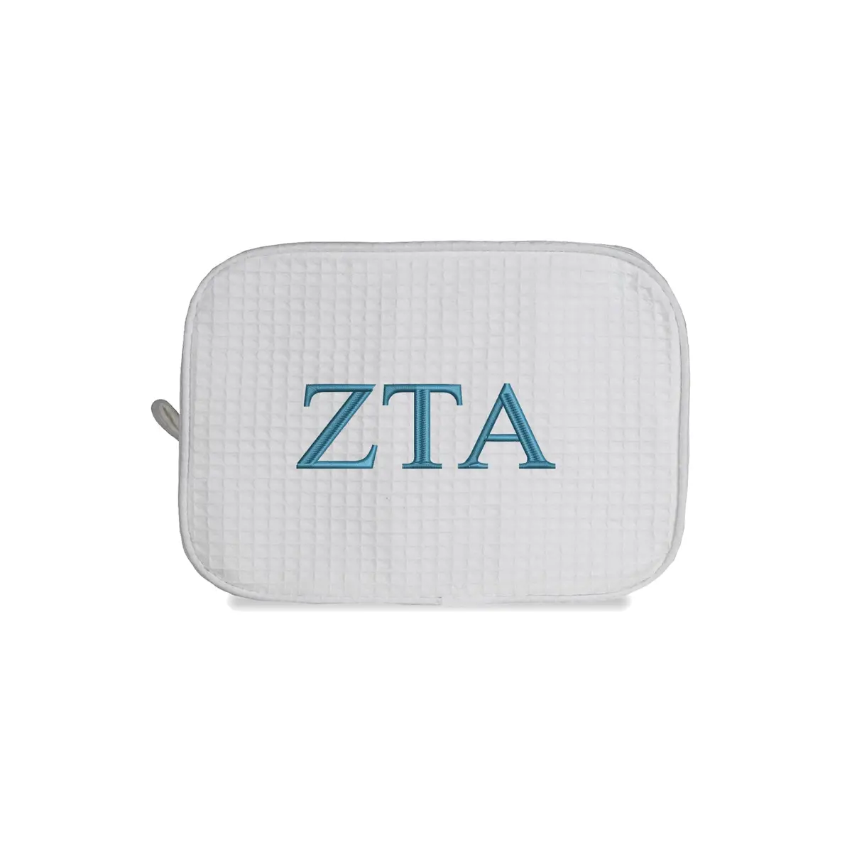 Zeta Tau Alpha Waffle Weave Cosmetic Bag 1