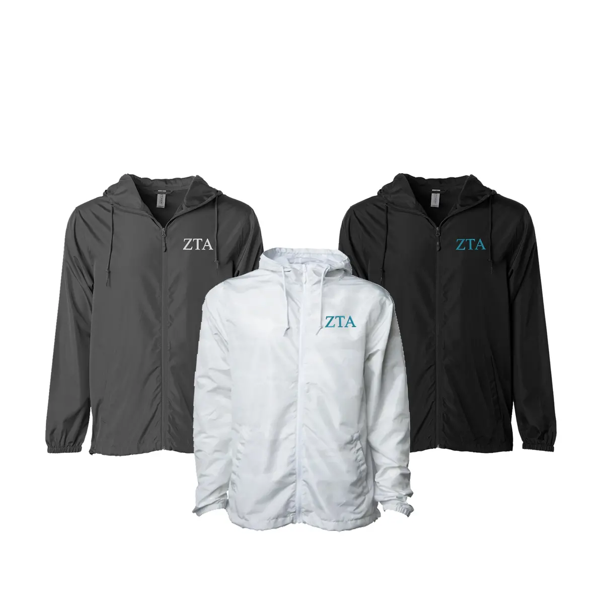 Zeta Tau Alpha Windbreaker Jacket - Letters 1