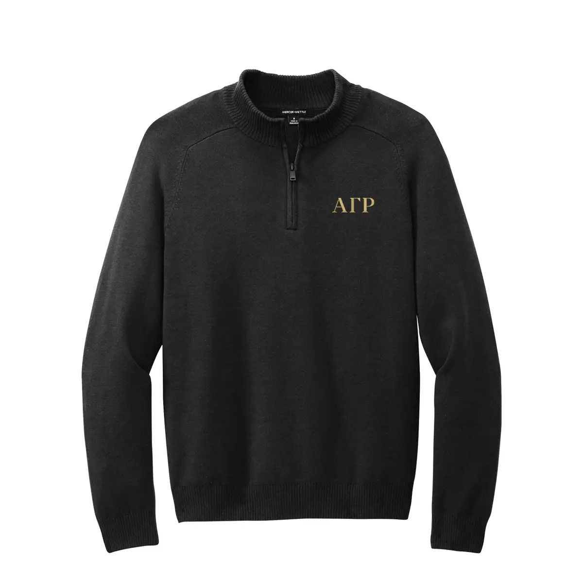 Alpha Gamma Rho 1/4-Zip Monogrammed Sweater 1