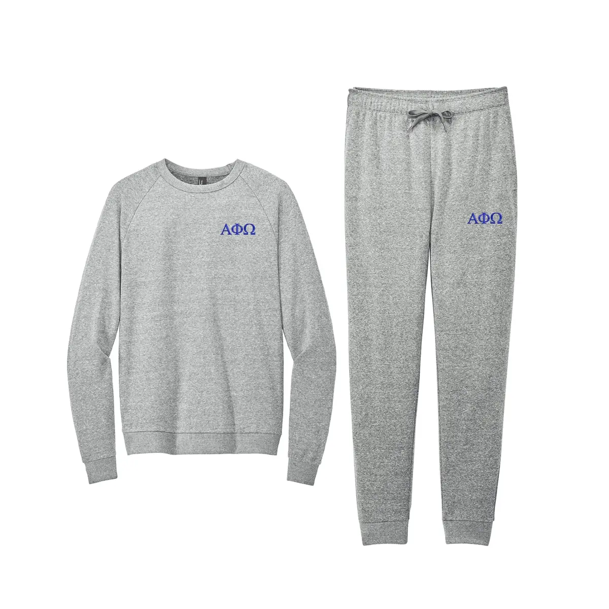 Alpha Phi Omega Tri Fleece Jogger Set 1
