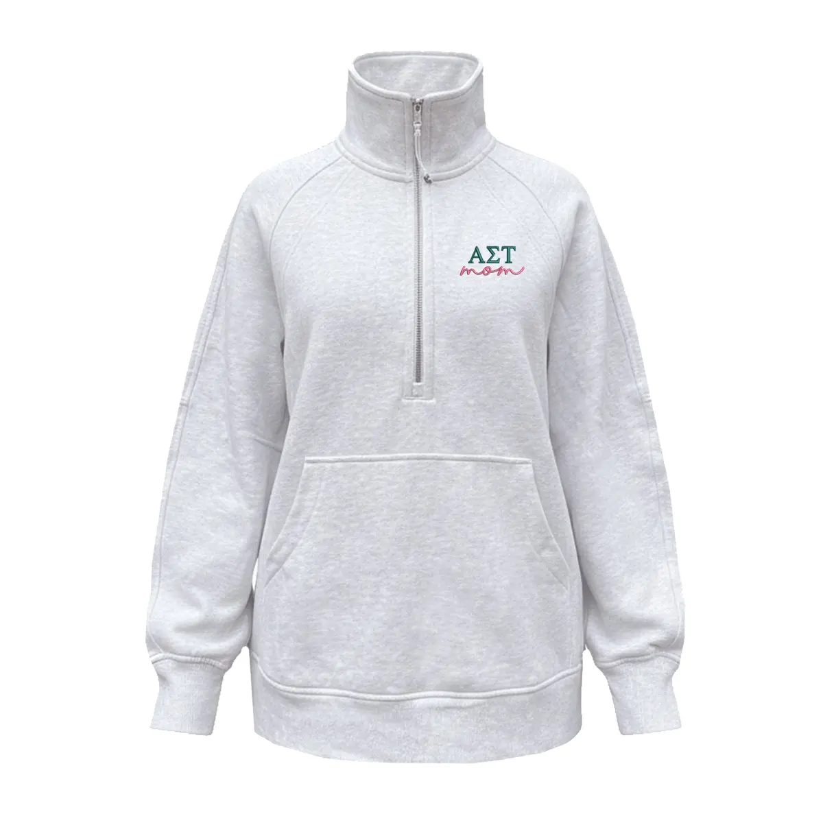 Alpha Sigma Tau Mom Lululemon Scuba Oversized Funnel-Neck Half Zip Long 1
