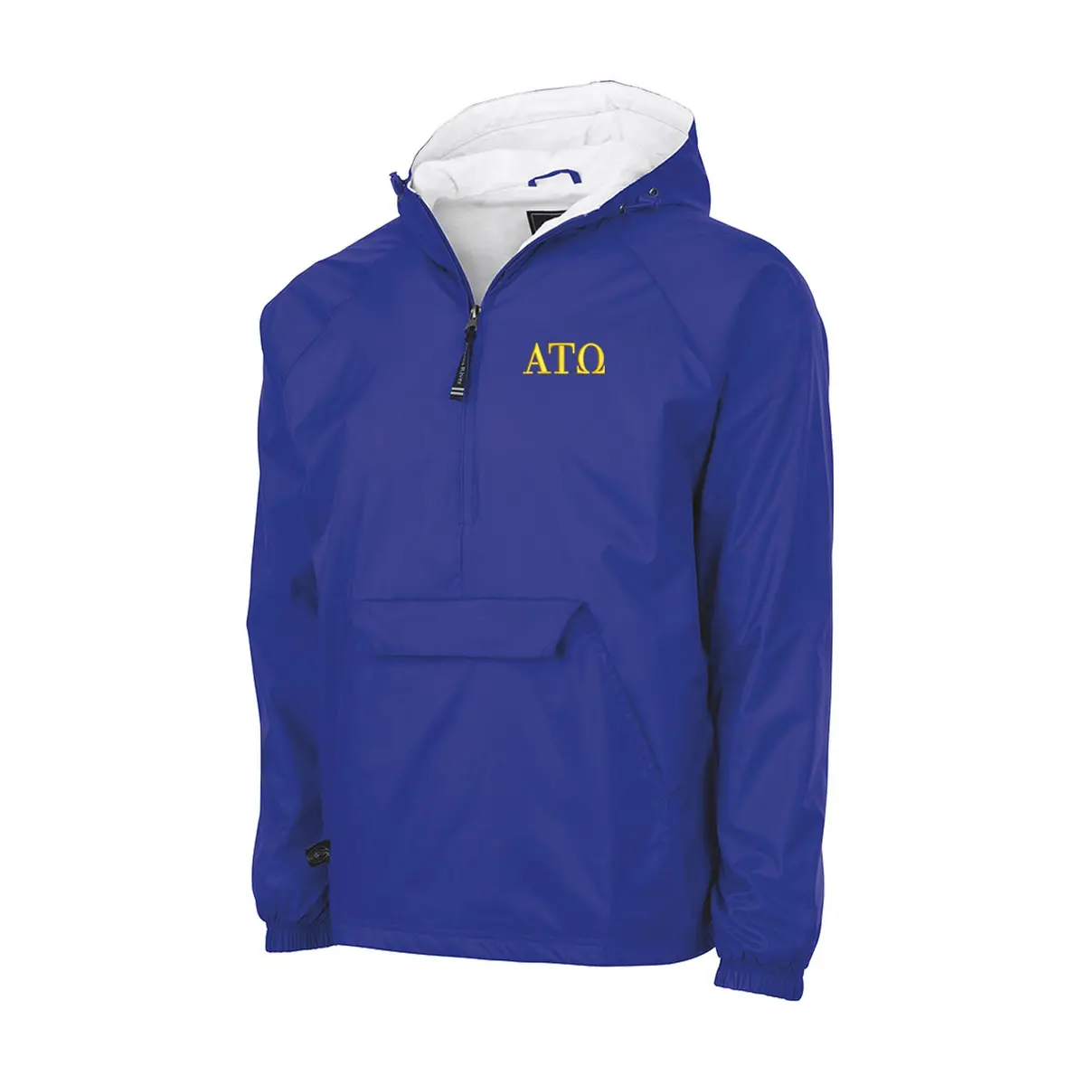 Alpha Tau Omega Flannel Lined Windbreaker - Letters 1