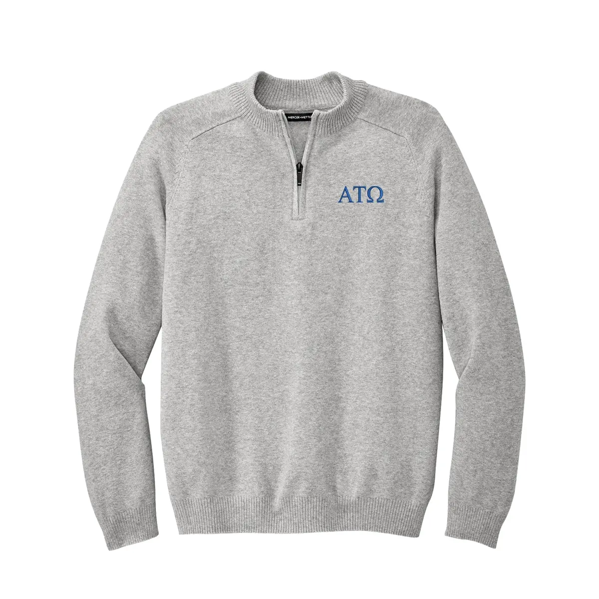 Alpha Tau Omega 1/4-Zip Monogrammed Sweater 1