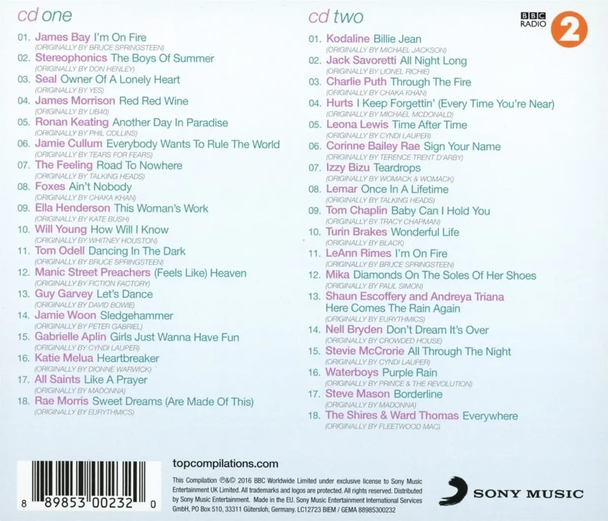 Bbc Radio 2 - Sounds Of The 80S Vol. 2 (Various)- 2Cd (Import) New 2