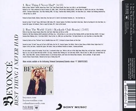 Beyonce - Best Thing I Never Had Import (Cd Single- New) 2