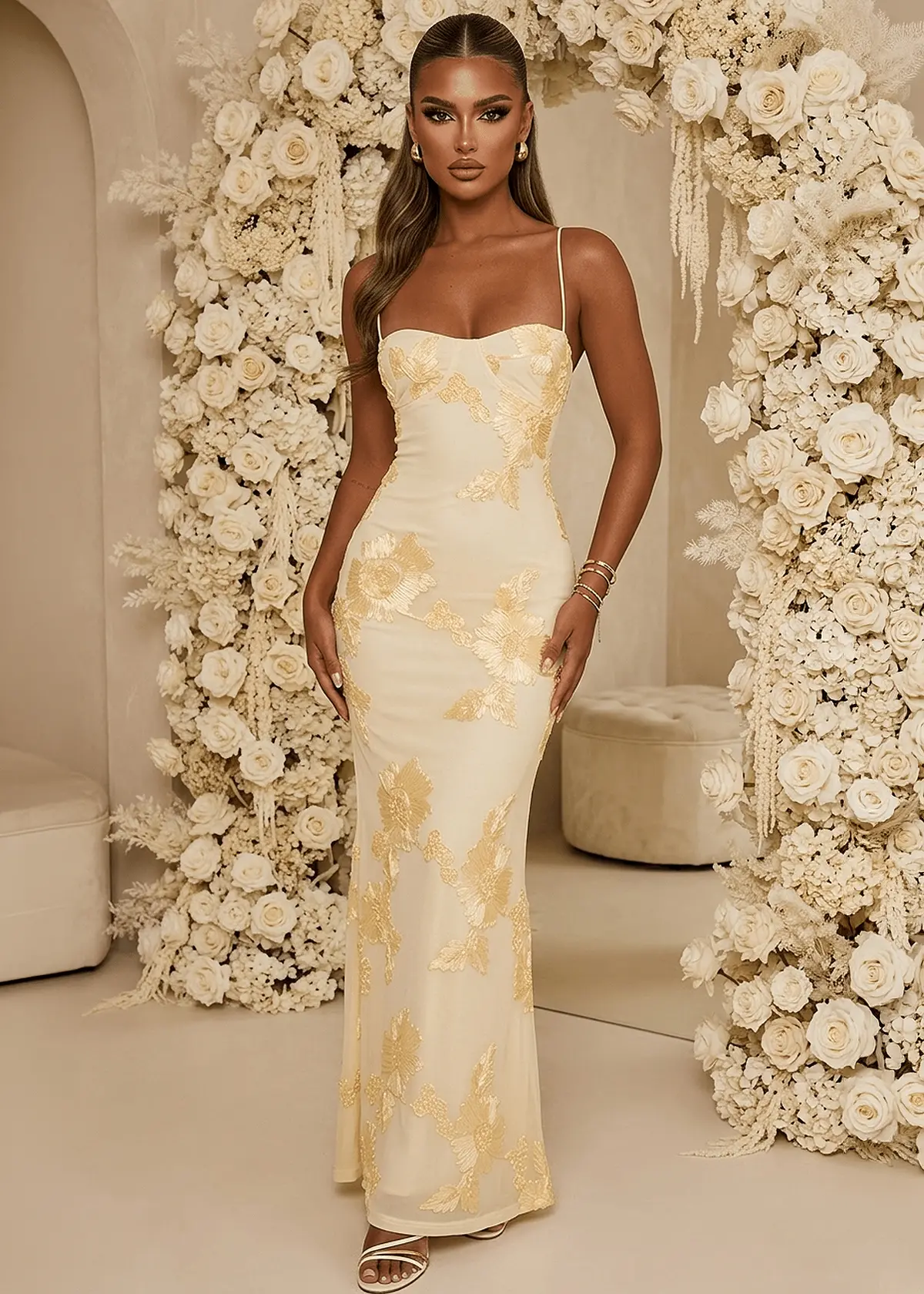 Blissful Moments Maxi Dress - Yellow 1