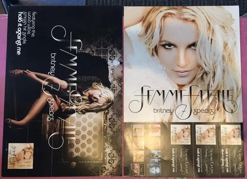 Britney Spears Official Femme Fatale Promotional Flat 1