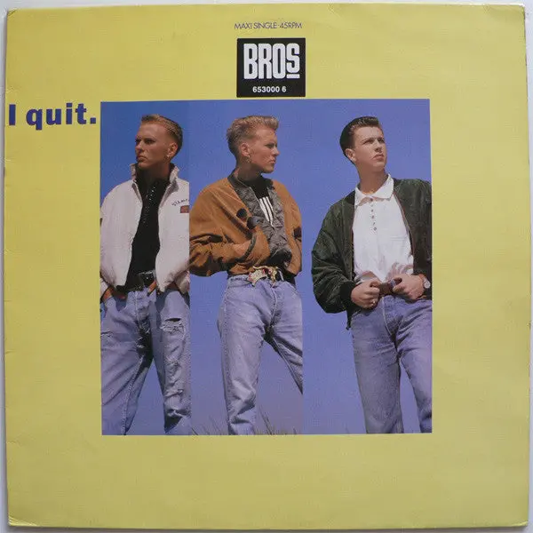 Bros - I Quit (12" Lp Vinyl) Used 1