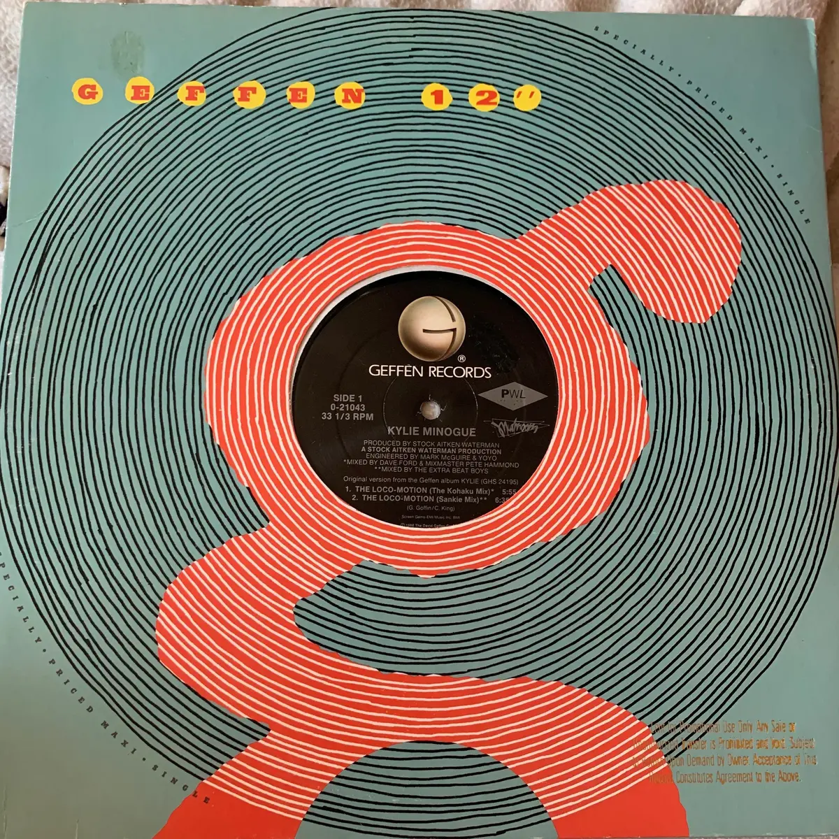 Kylie Minogue - The Loco-Motion Promo12" Lp Viny - Used 1