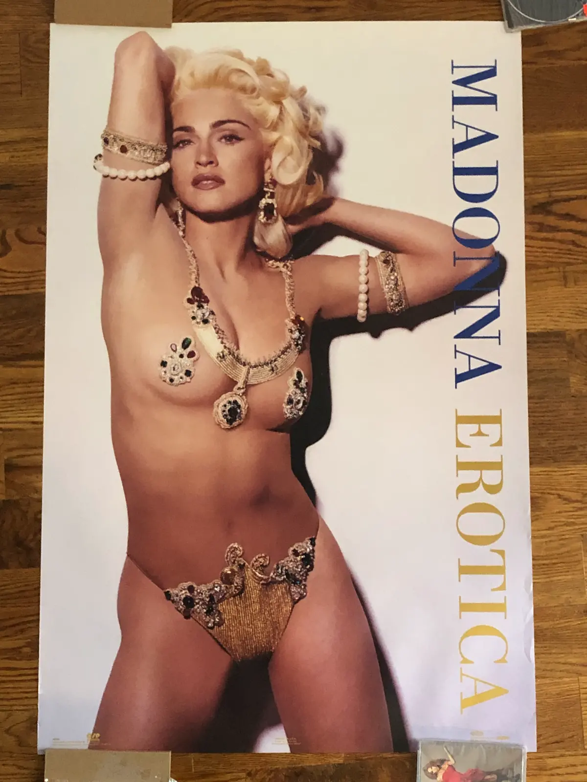Madonna - 1992 Erotica - Nude Bodysuit - Print 23X35 - Borderline Music 1