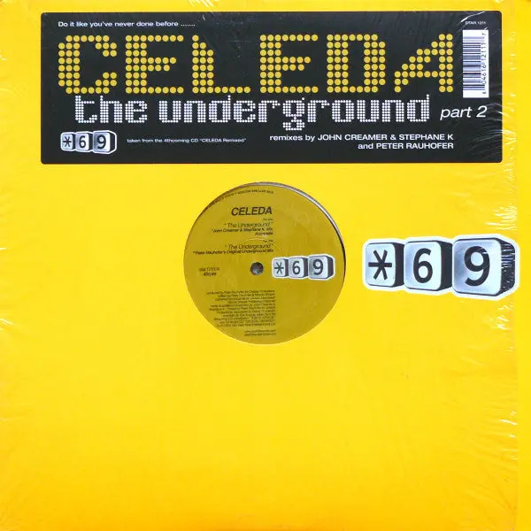 Celeda - The Underground 12" Lp Vinyl - Used 1