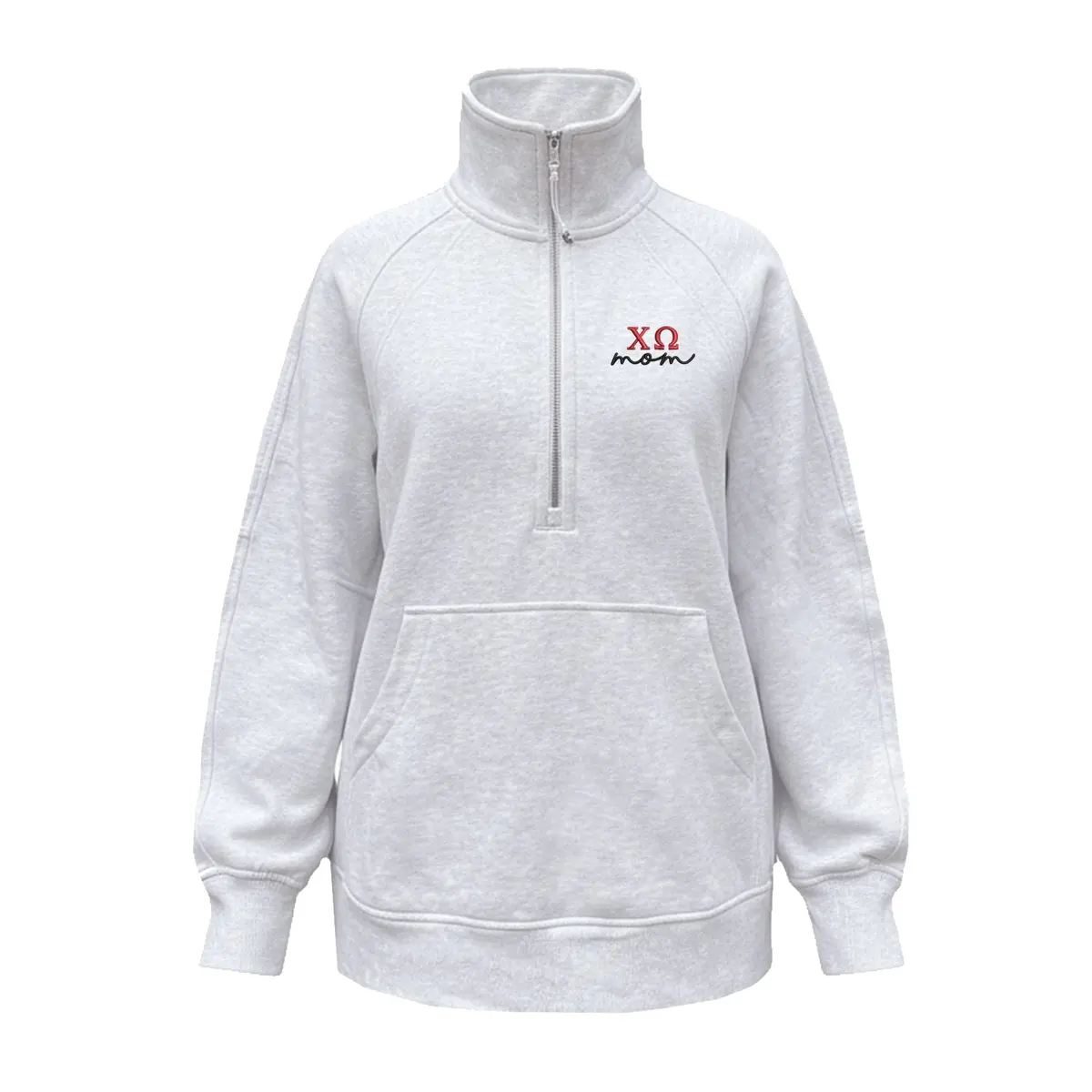 Chi Omega Mom Lululemon Scuba Oversized Funnel-Neck Half Zip Long 1