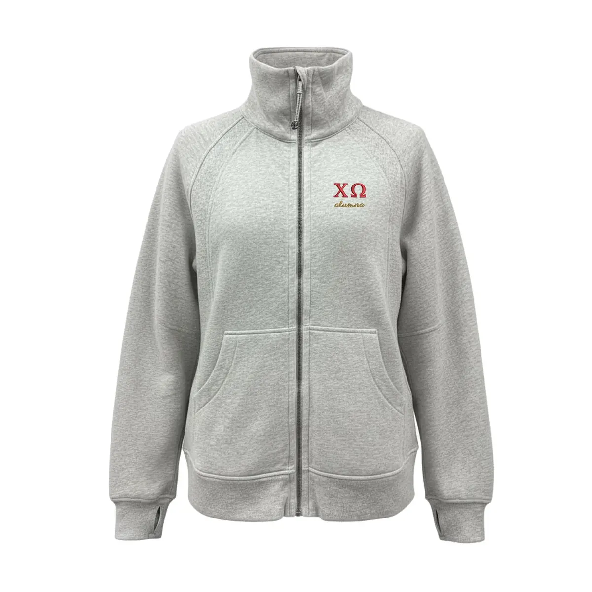 Chi Omega Alumna Lululemon Long Scuba Oversized Funnel - Full-Zip 1