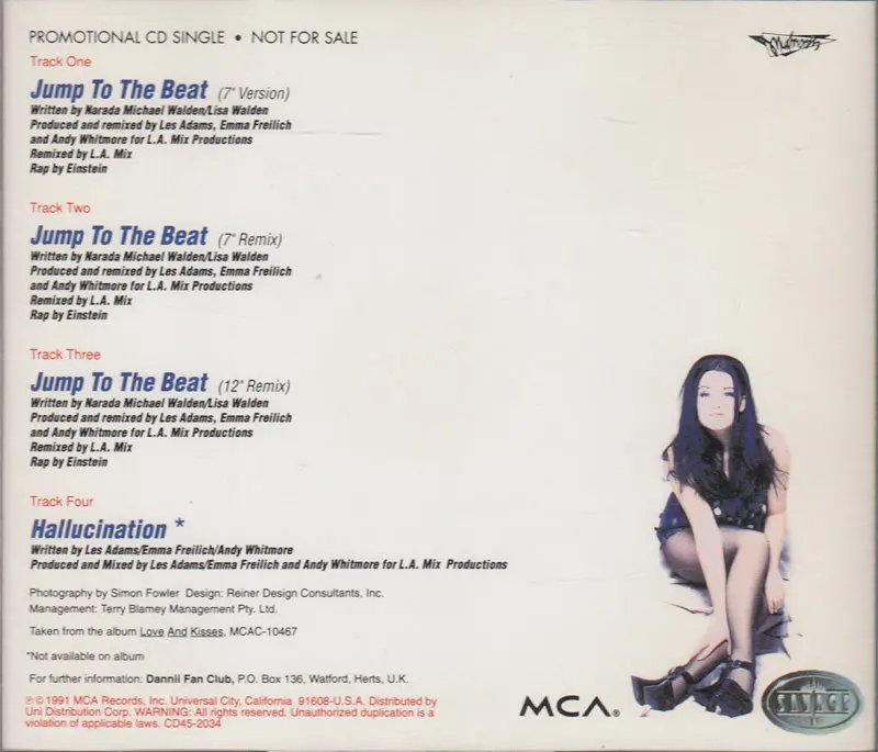Dannii Minogue - Jump To The Beat (Promo Remix Cd Single) Used 2