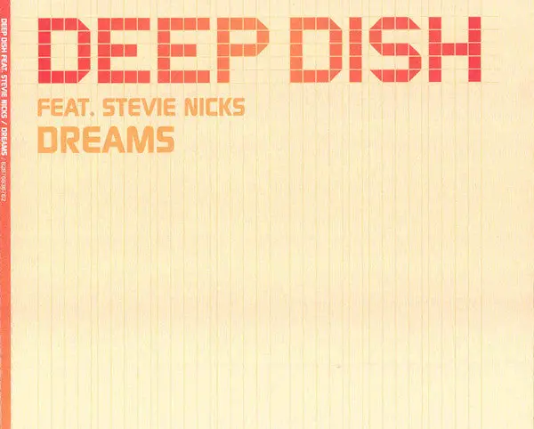 Deep Dish Ft. Stevie Nicks - Dreams - Import Remix Cd Maxi-Single - New 1