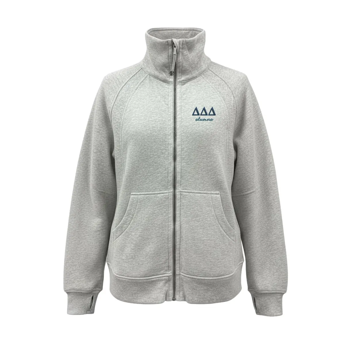 Delta Delta Delta Alumna Lululemon Long Scuba Oversized Funnel - Full-Zip 1