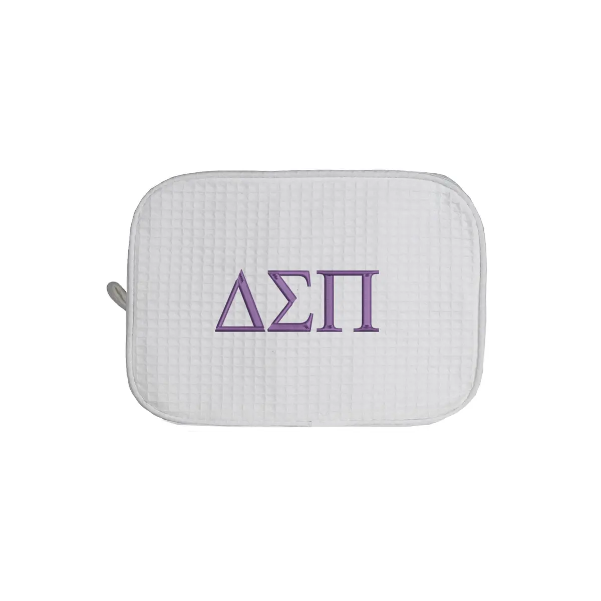 Delta Sigma Pi Waffle Weave Cosmetic Bag 1