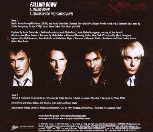 Duran Duran - Falling Down (Import Cd Single) 2 Track 2