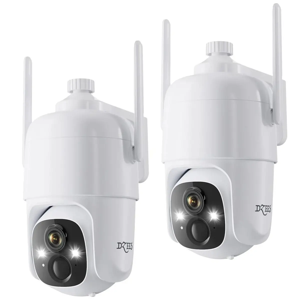 Dzees 2K Ptz Outdoor Security Camera – Wireless, Battery Powered, 360° View, Color Night Vision, 2-Way Audio, Ai Motion Detection Dzees D3d 1