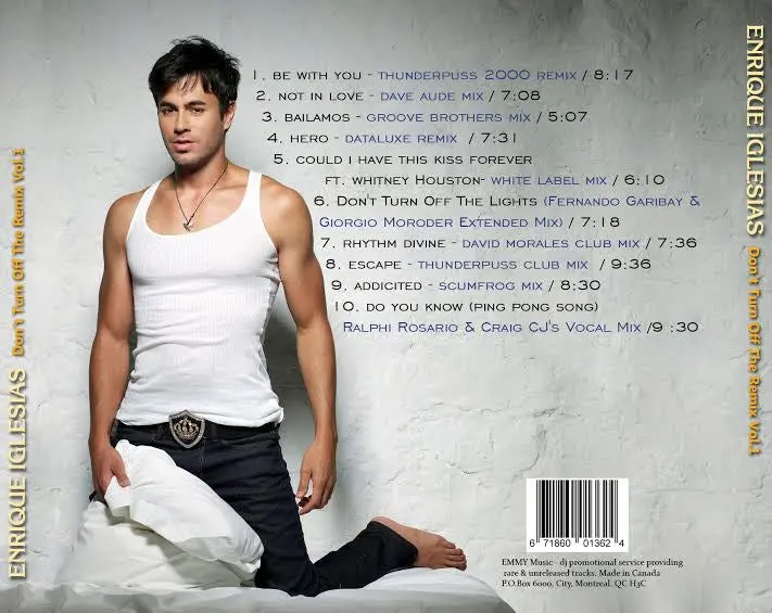 Enrique Iglesias: The Remix Collection Vol. 1 Cd 2