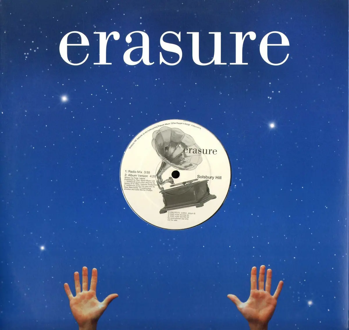 Erasure - Solsbury Hill  (Uk Promo 12" Vinyl) 1