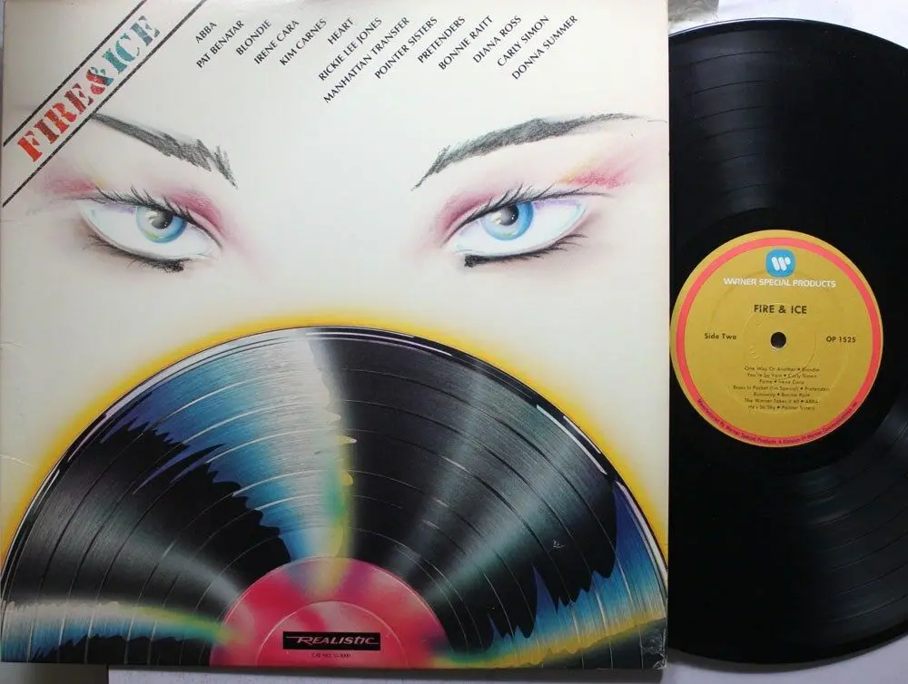 Fire & Ice - 80'S Various Artist Hits (Diana, Donna, Benatar, Blondie, Abba ++) - Used Lp Vinyl 1