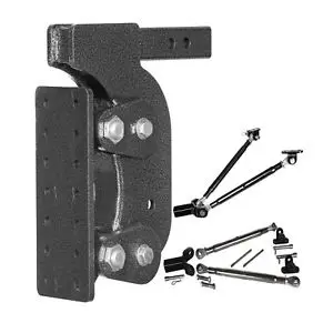 Gh-1201 Gen-Y Ball Mount 1500 Series 2.5" Shank 21,000 Lb. Pintle Hook Mounting Plate Torsion W/Stabilizing Kit 1