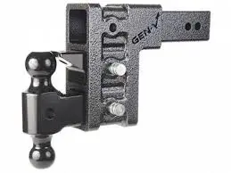 Gh-1623 Gen-Y Ball Mount 2.5" Class V 32,000 Lb. Mega-Duty 3 Port With 2" & 2 5/16" Hitch Balls & Pintle Hook 1
