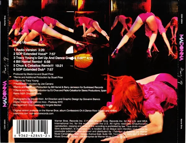 Madonna Hung Up (Us Cd Promo Maxi Single) Used 2