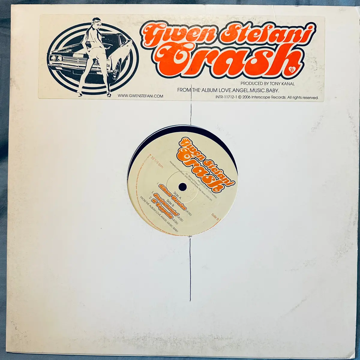 Gwen Stefani - Crash 12” Single Lp Vinyl - Used 1