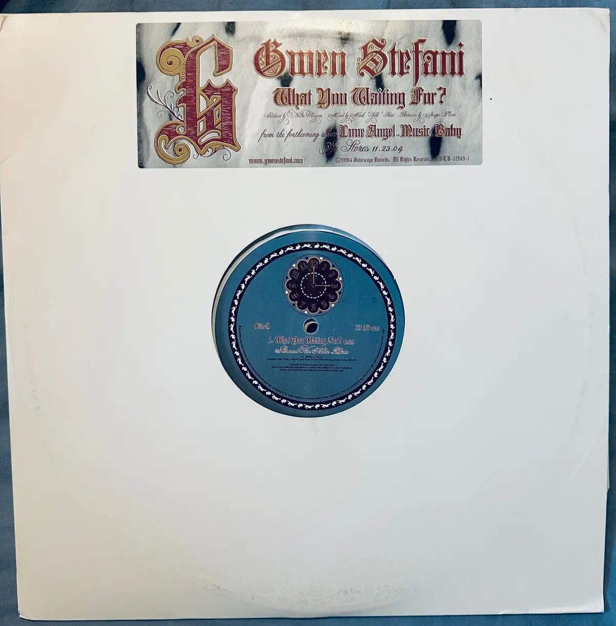 Gwen Stefani - What You Waiting For? 12” Single Lp Vinyl - Used 1