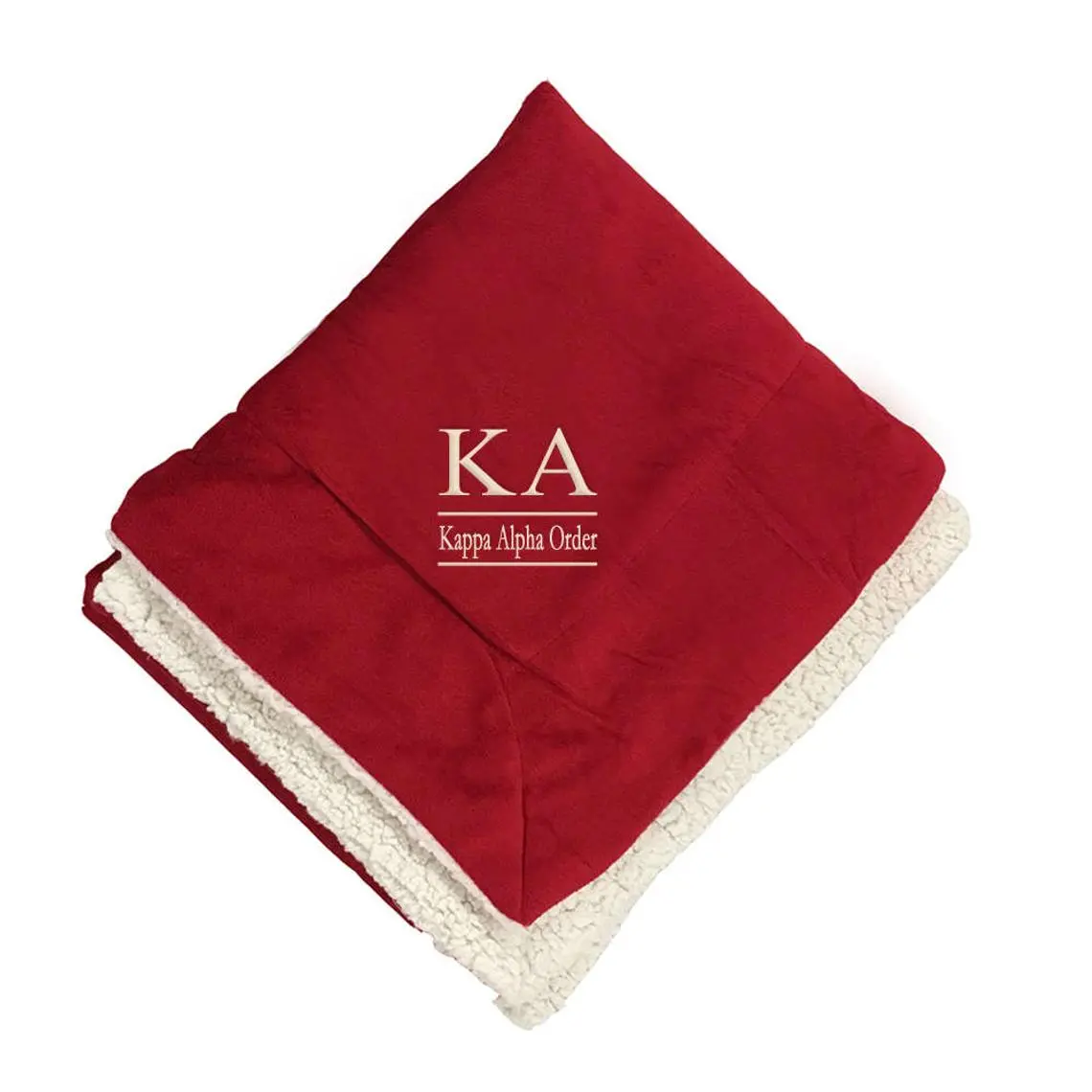 Kappa Alpha Order Sherpa Lined Blanket 1