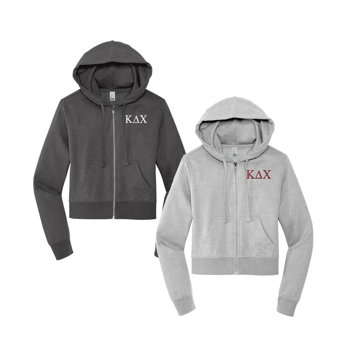 Kappa Delta Chi Cropped Zip Up Hoodie 1