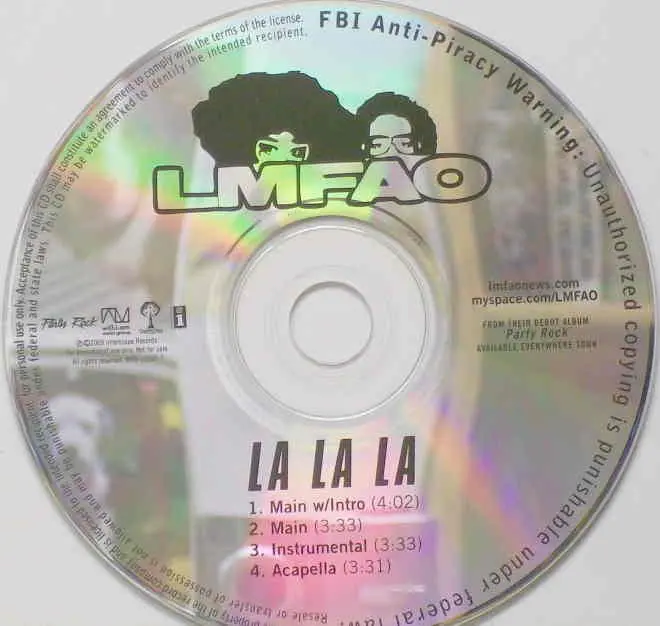 Lmfao - La La La (Promo Cd Single) 1