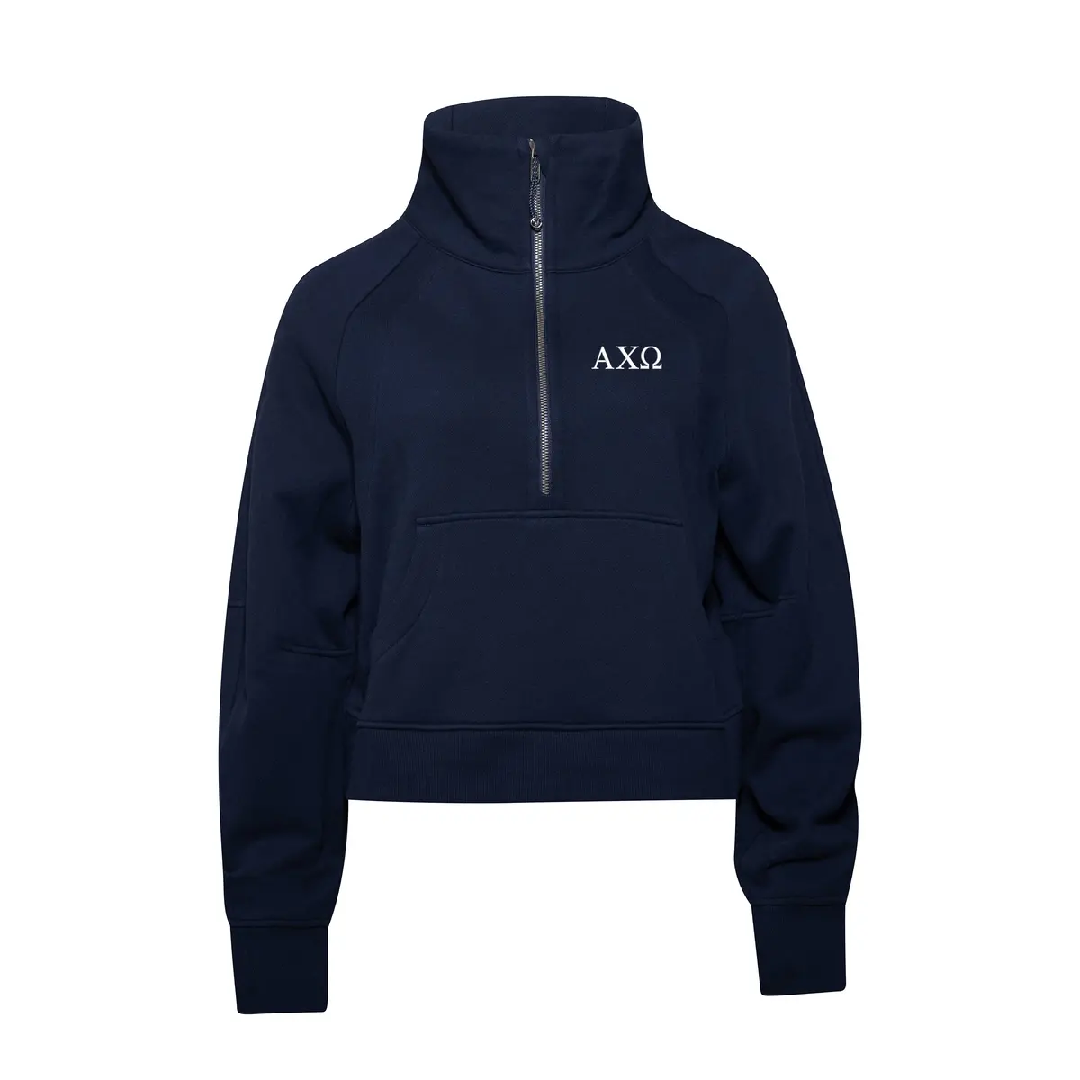 Alpha Chi Omega Lululemon Scuba Oversized Funnel-Neck Half Zip - True Navy 1