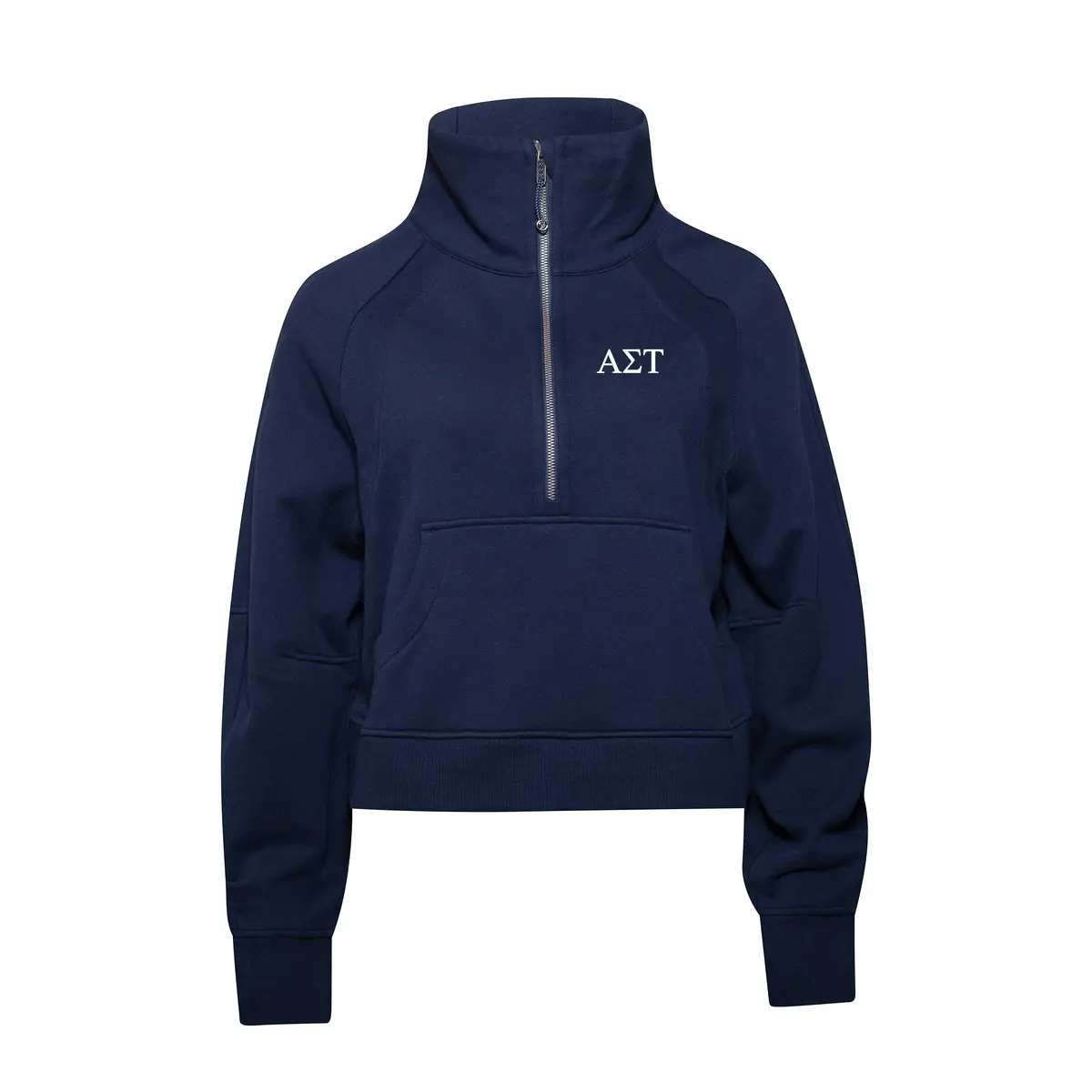 Alpha Sigma Tau Lululemon Scuba Oversized Funnel-Neck Half Zip - True Navy 1