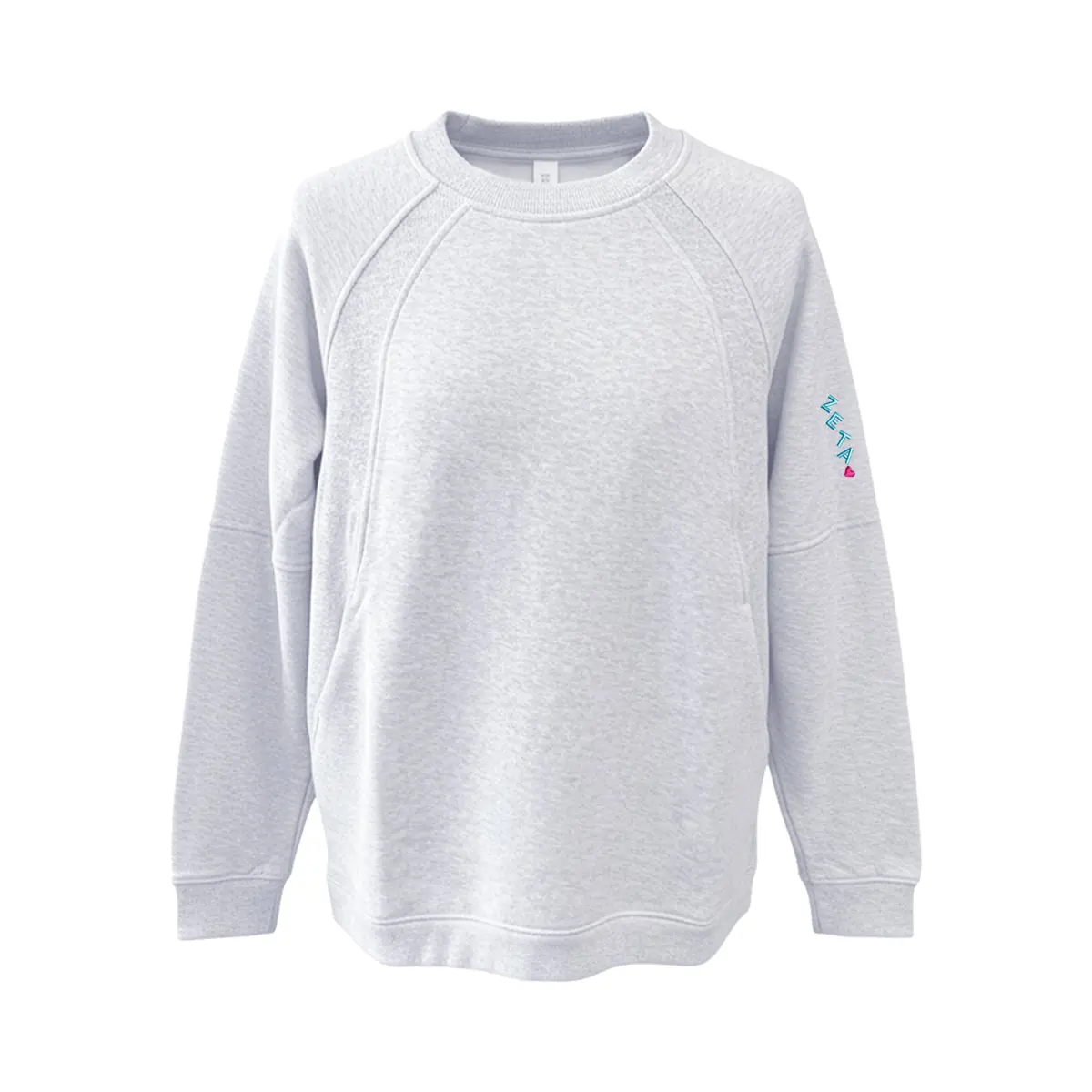 Zeta Tau Alpha Lululemon Scuba Oversized Long Crewneck - Zeta 1