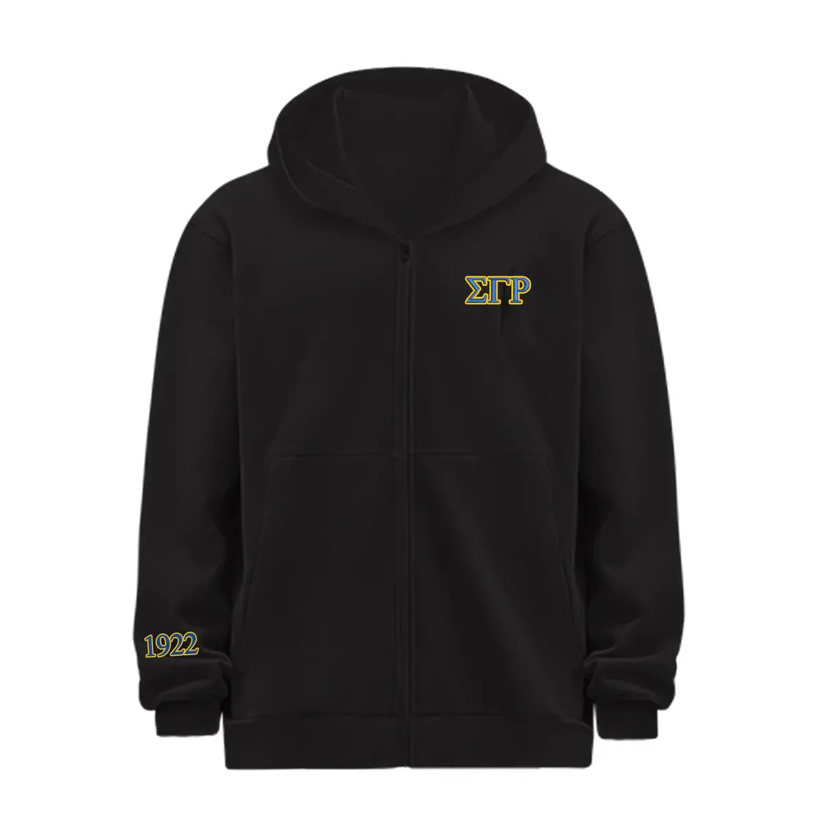 Sigma Gamma Rho 1922 Lululemon Steady State Full Zip Hoodie - Black 1