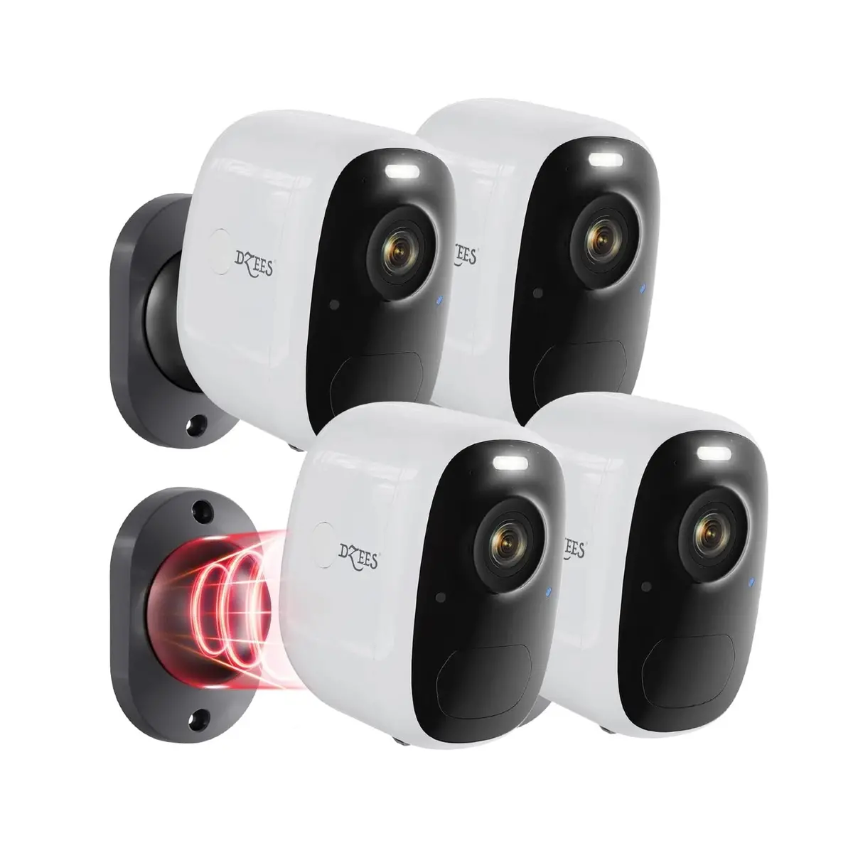 🔥Magnetic Mount Wireless Outdoor Security Camera Dzees G1f (4-Cam) 1