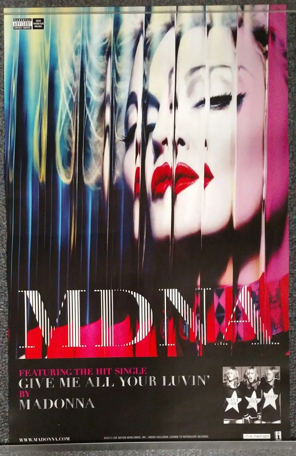 Madonna Mdna 2012 Promo Poster (Official) 14X22 1