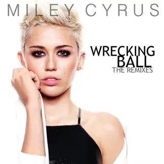 Miley Cyrus --- Wrecking Ball (Remixes)  Import Promo Cd Single 1
