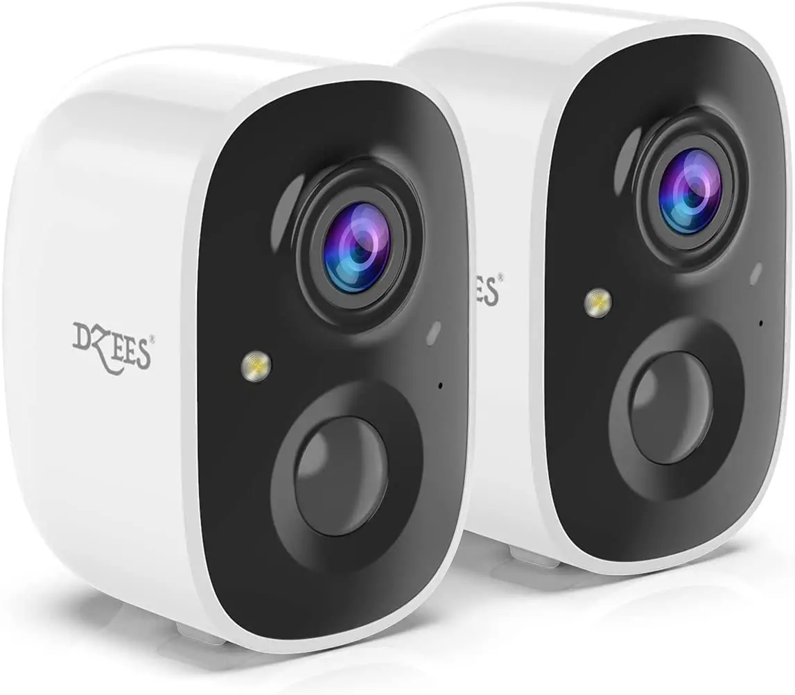 Outdoor Wireless Security Camera – 2K Battery Powered, Color Night Vision, Ai Motion Detection, Siren Alarm (2-Pack) 1