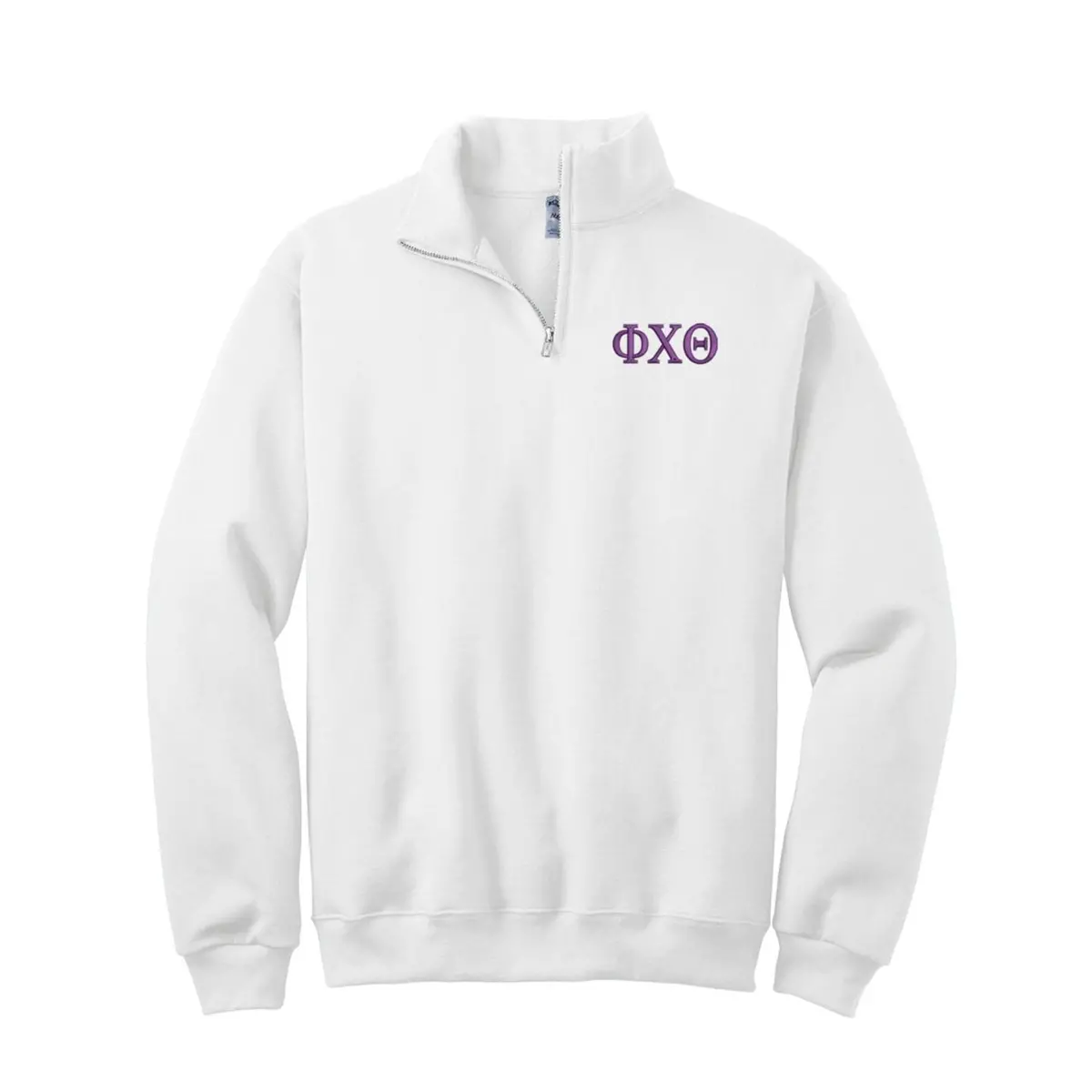Phi Chi Theta Quarter Zip Sweatshirt - Letters 1