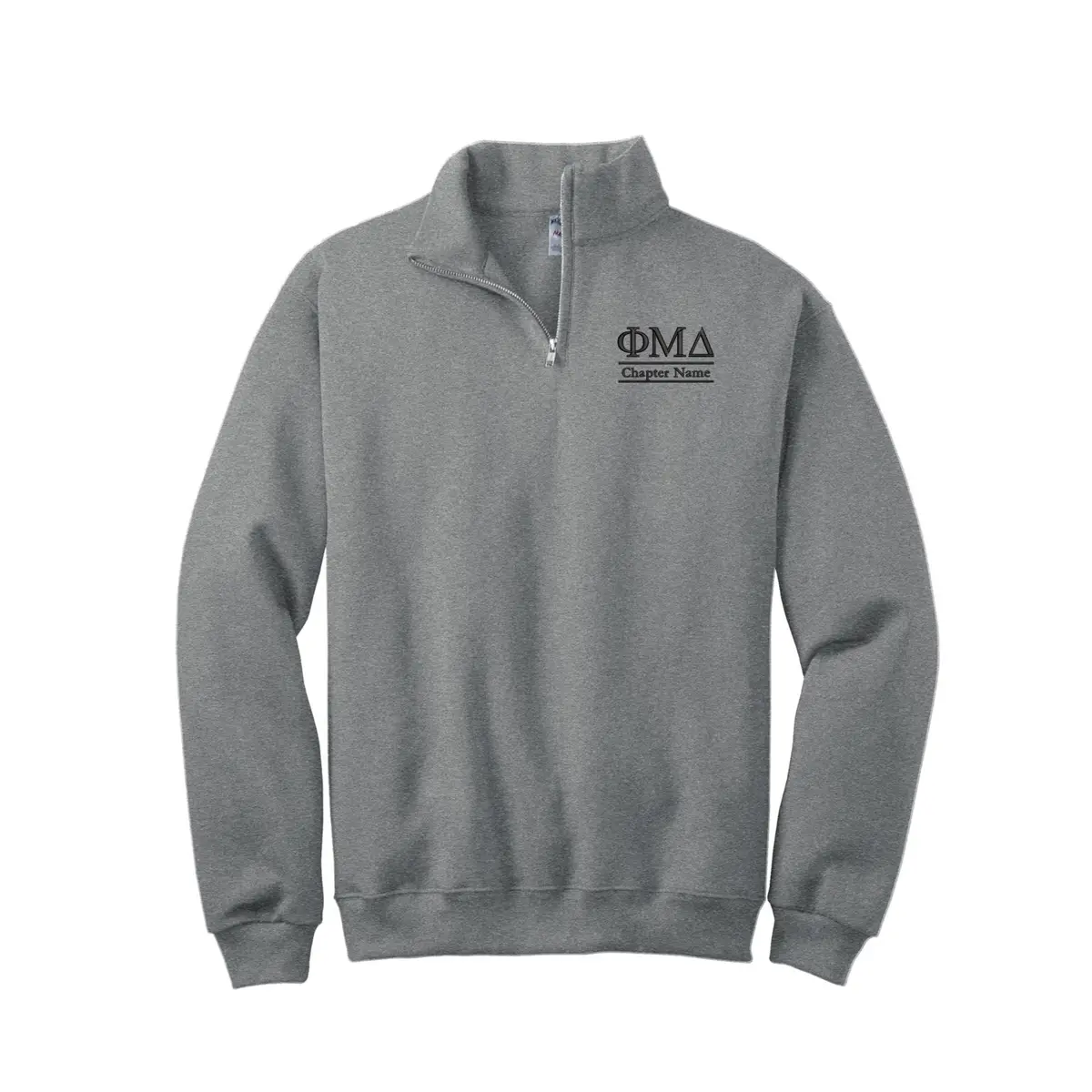 Phi Mu Delta Quarter Zip Sweatshirt - Custom Chapter 1