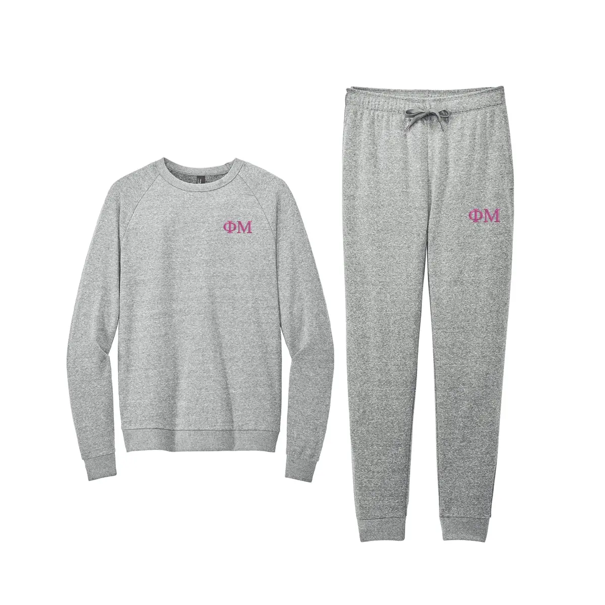 Phi Mu Tri Fleece Jogger Set 1