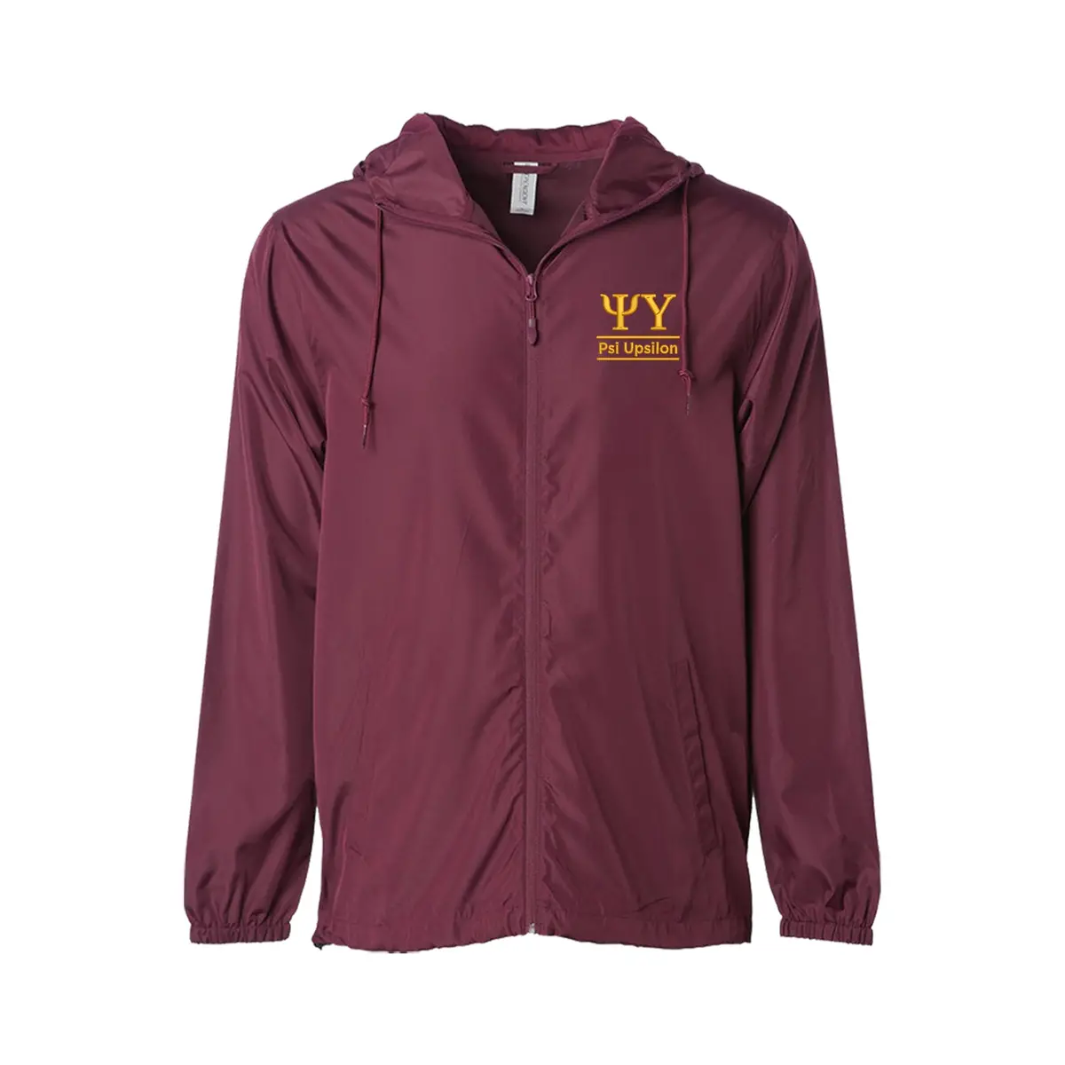 Psi Upsilon Windbreaker Jacket - 2 Line Design 1
