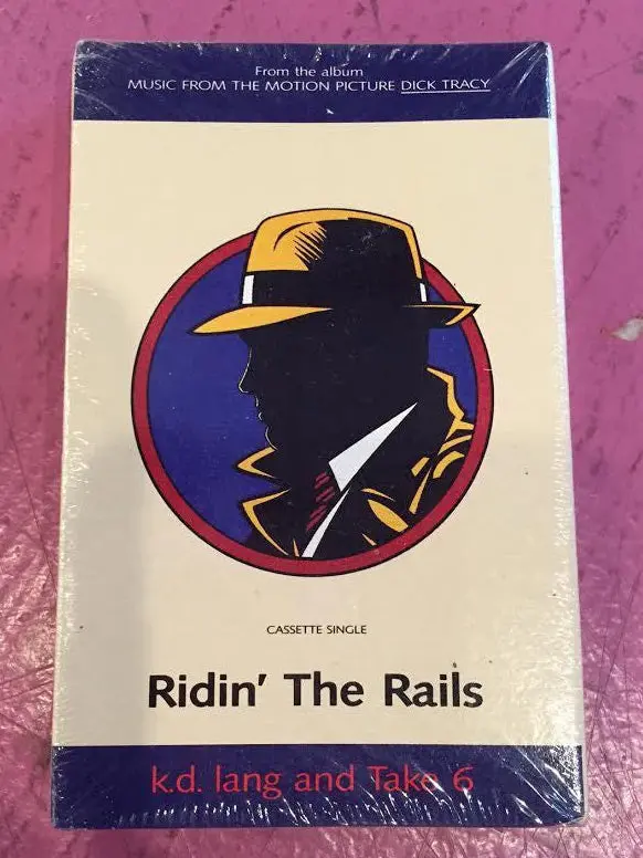 Dick Tracy - Cassette Single "Ridin' The Rails''  Kd Lang - New 1